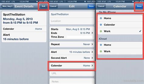 How to put appointments in iphone