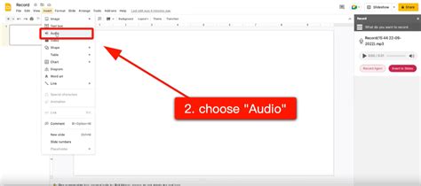 How to put audio in screen recording