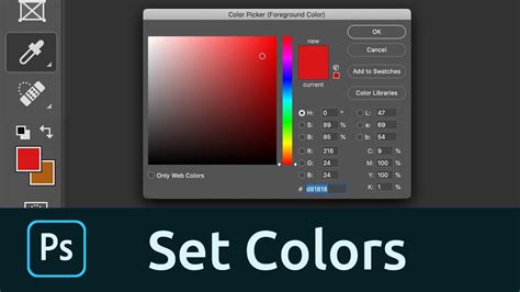 How to put background color in photoshop
