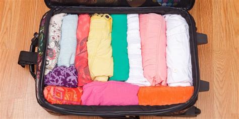 How to put clothes in a suitcase