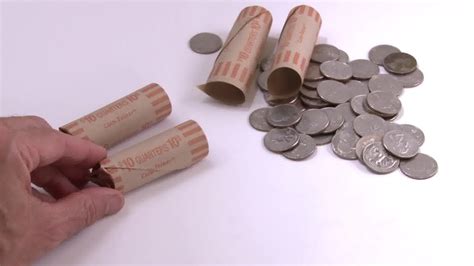How to put coins in a roll