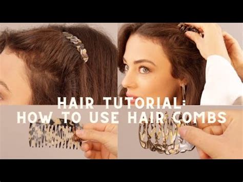How to put combs in your hair