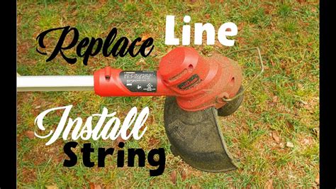How to put cord in weed wacker
