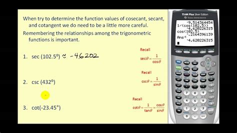 How to put cotangent in calculator