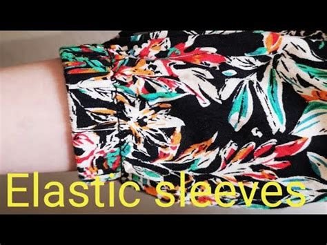 How to put elastic in sleeves