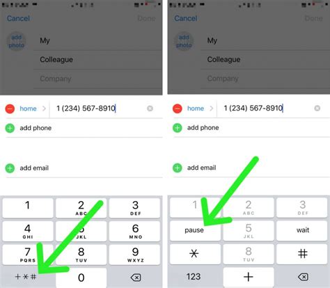How to put extension in phone number