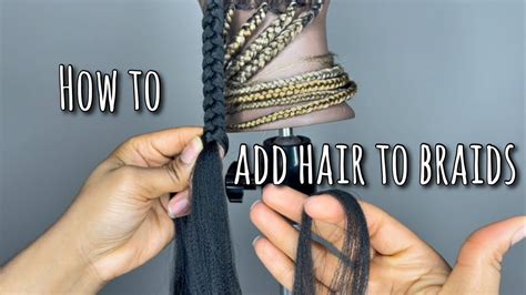 How to put extensions in braids