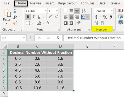 How to put fractions in excel
