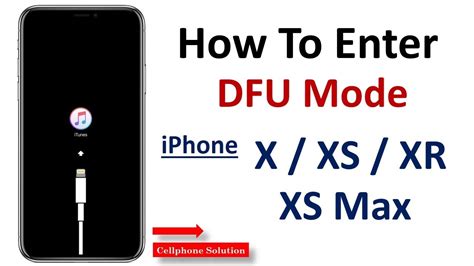 How to put iphone x in dfu