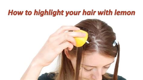 How to put lemon in your hair