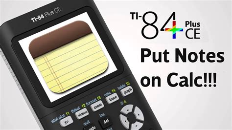 How to put notes on ti-84 plus. 6. Press [enter]. Note: The TI-84 Plus CE version of Inequality Graphing uses the same graph style setting dialog box as the operating system. The context help line of the status bar indicates PRESS [<] OR [>] TO SELECT AN OPTION. The TI-84 Plus C version relation selection uses shortcuts F1-F5 to change the relation type. 
