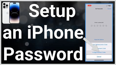 How to put password in iphone