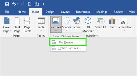 How to put picture in microsoft word