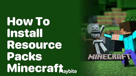 How to put resource packs in minecraft