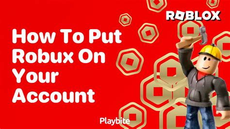 How to put robux in your account