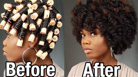 How to put rollers in natural hair