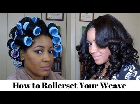 How to put rollers in weave