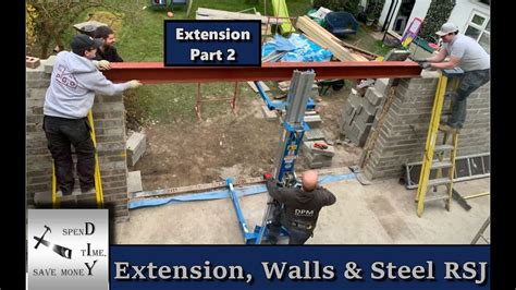 How to put rsj in supporting wall