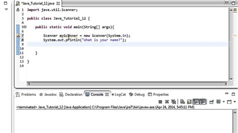 How to put scanner in java