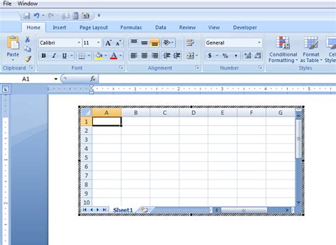 How to put spreadsheet in word
