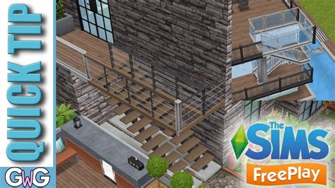 How to put stairs in sims freeplay