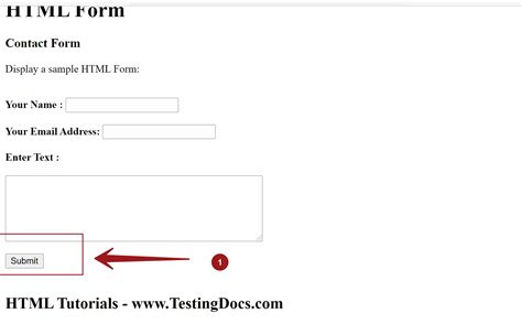 How to put submit button in html