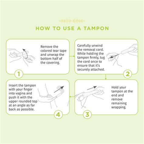 How to put tampons in videos