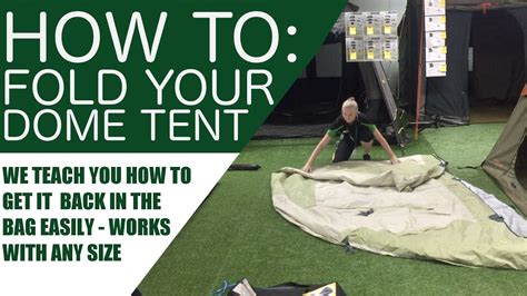 How to put tent back in bag