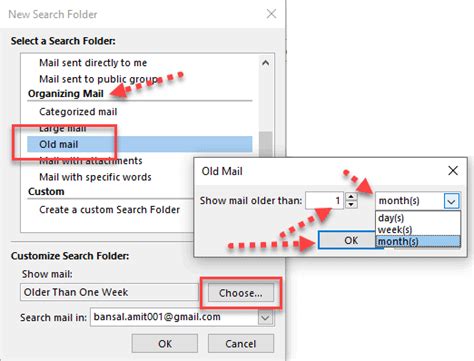 How to read old emails in outlook