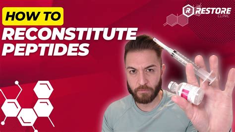 How to reconstitute peptides youtube.  I would basically do half.  So it is crucial no...