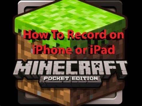 How to record minecraft on your ipad