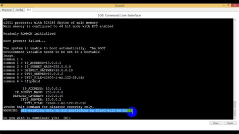 How to recover cisco 2960 switch from rommon mode.  Upload IOS image from ROMMON mode.  If I...