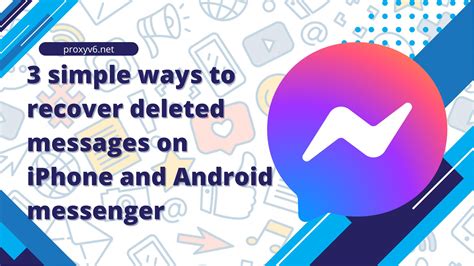 How to recover conversation in messenger iphone