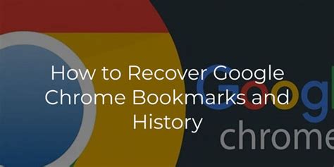 How to recover my bookmarks in chrome
