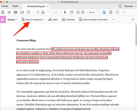 How to redact in pdf. Go to Edit > PDF Content > Apply Redactions or press SHIFT+A. The Apply Redactions dialog box appears. Alternatively, click Apply Redactions on the Redaction ... 