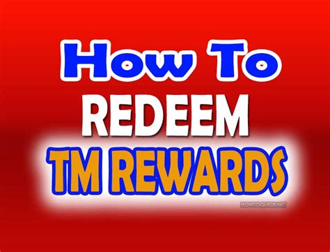 How to redeem points in tm