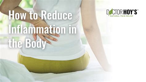 How to reduce inflammation in lower back
