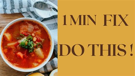 How to reduce pepper in soup