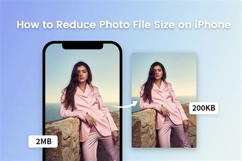 How to reduce photo size in iphone