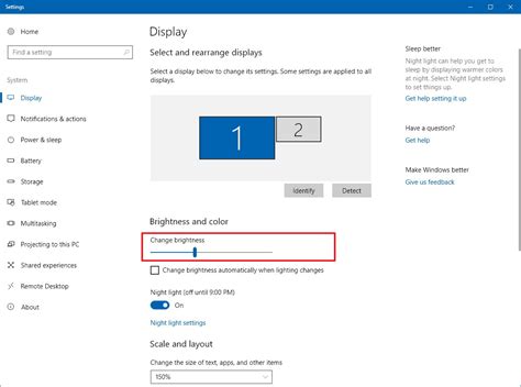 How to reduce screen brightness in desktop