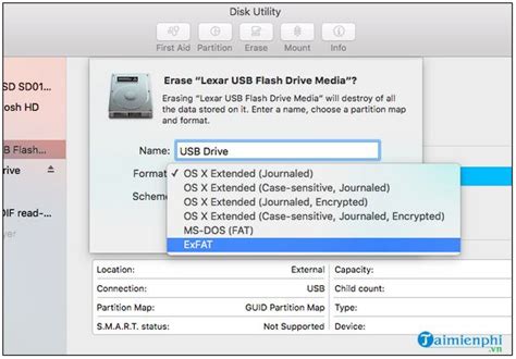 How to reformat usb in macbook air
