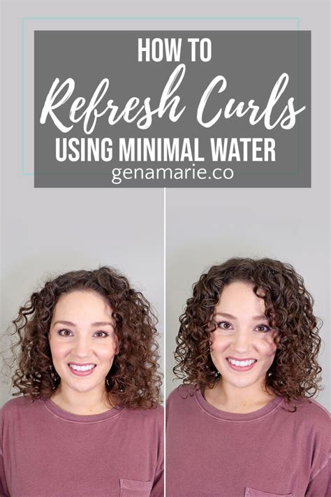 How to refresh curls without water