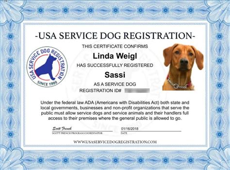 How to register dog as service animal. In Florida, there is no legal requirement to register or certify a service animal. The federal ADA (Americans with Disabilities Act) laws apply and mandate that ... 