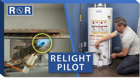 How to relight water heater pilot. Locate the gas shut-off valve, which you'll usually find clearly marked on the lower front part of your water heater. · Open the pilot light access cover or door ..... 