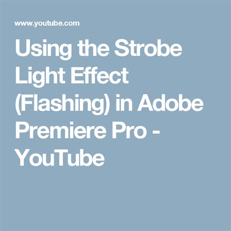 How to remove/reduce rapid flashing lights (strobe)? - Adobe Inc.