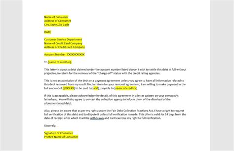 How to remove Collections and Chargeoffs Free Letter Templates