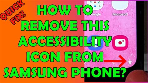 How to remove accessibility icon on samsung.  Add Icons to a Folder: Drag additional icons ...