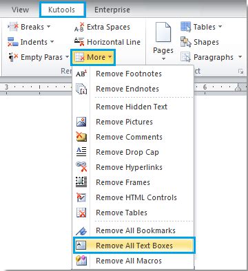 How to remove all text boxes in Word? - ExtendOffice