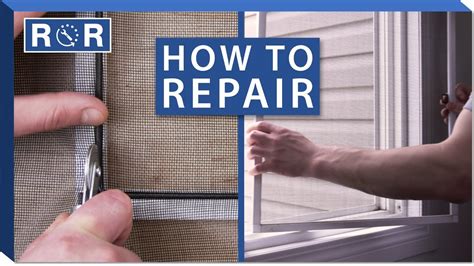 How to remove and replace window screens