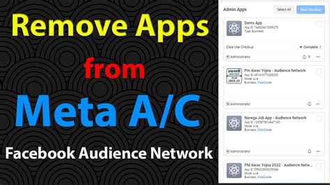 How to remove apps in facebook